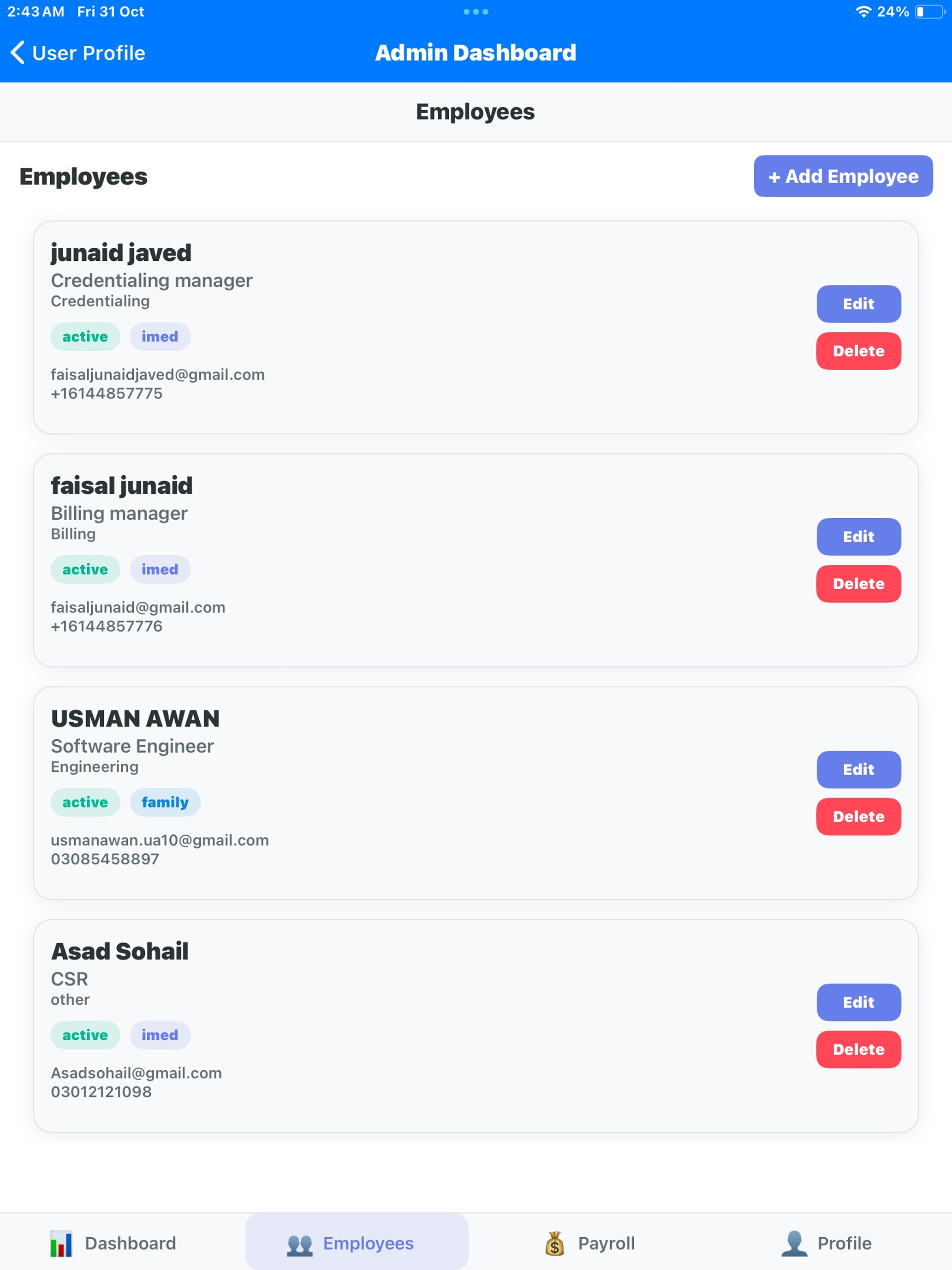 iMed Time Clock screenshot 20