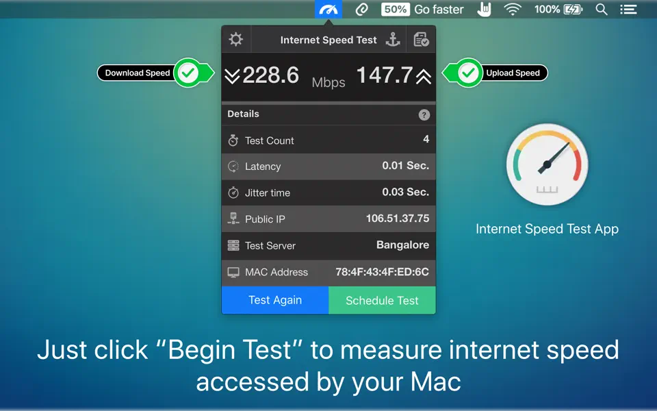 Screenshot 2 of Internet Speed Test 4.4