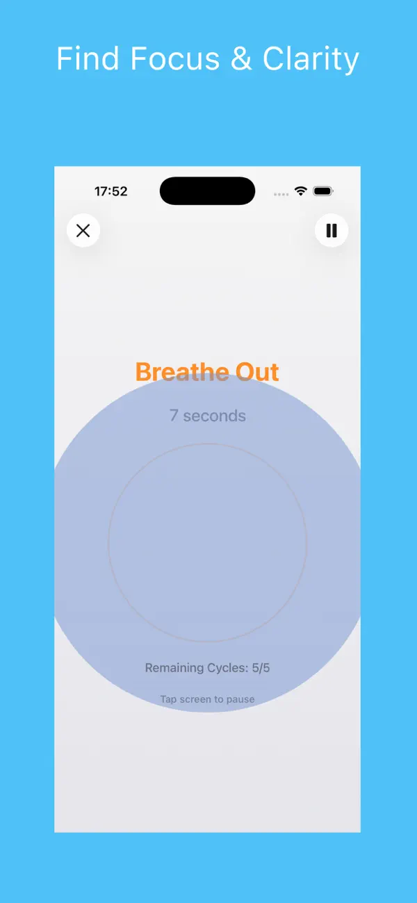 Screenshot #2 pour BreatheCycle: Breath Coach