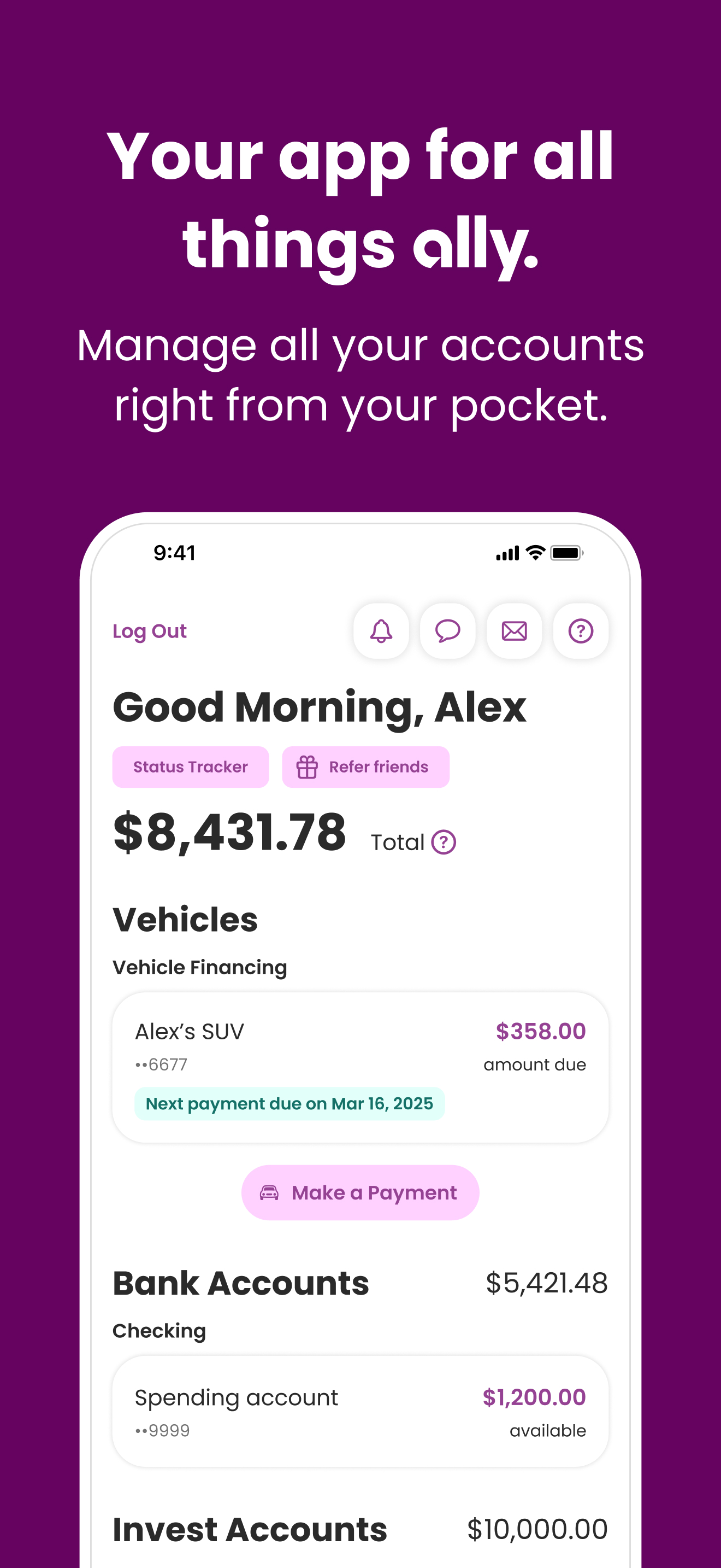 Ally: Bank, Auto & Invest
