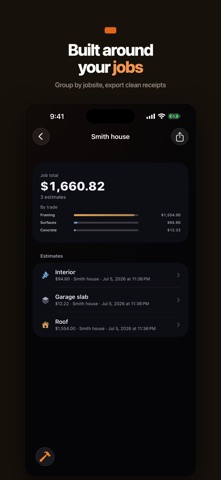 BuildCalc: Material Calculator iPhone screenshot