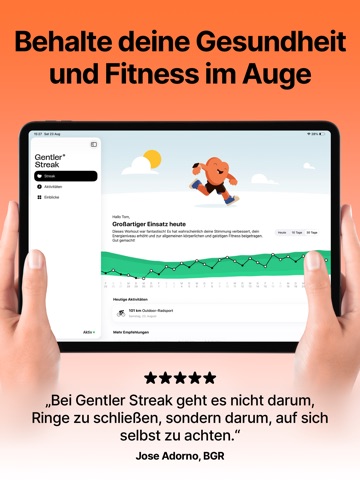 Gentler Streak: Fitness Health iPad screenshot 1