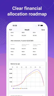 retirement calculator, planner iphone screenshot 2