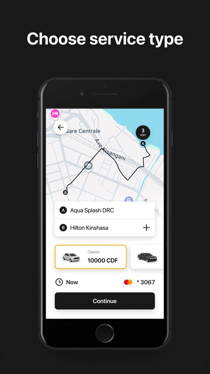 Yeyo: Kinshasa Request a Ride
