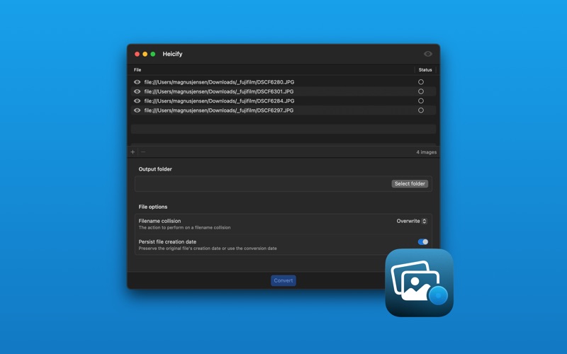 Heicify app screenshot