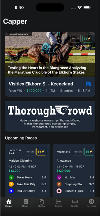 Capper: Horse Racing Screenshot 1 of 6