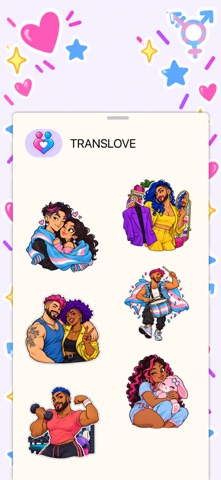 TRANSLOVE - Trans Stickers Screenshot 2 of 3