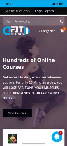 Dfit Online Training Portal screenshot
