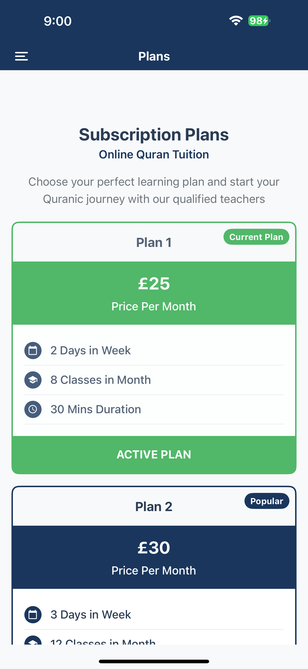 Online Quran Tuition