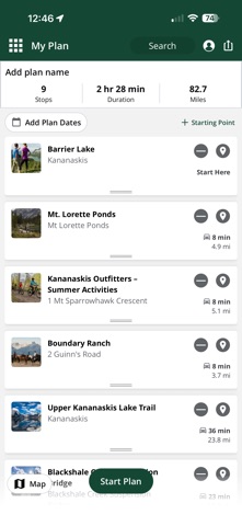 Explore Canmore iPhone screenshot