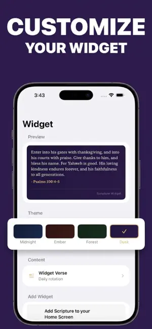 Verse of the Day Bible Widget screenshot 2