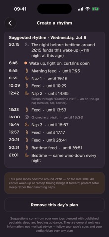 Naps - Baby sleep tracker iPhone screenshot