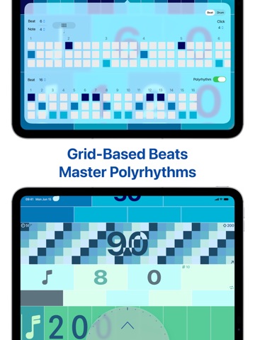 Metronome Grid - Tempo BPM Pro iPad screenshot