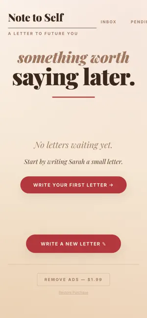 Note To Self - Sealed Letter screenshot 4