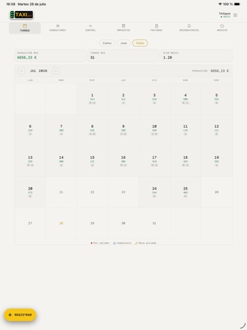 TAXIgest iPad screenshot
