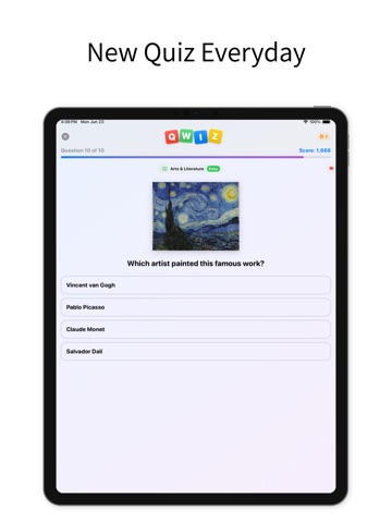 Qwiz - Daily Trivia Challenge iPad screenshot
