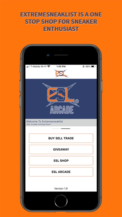 Screenshot #1 pour ESL - Buy,Trade,Sell Sneakers