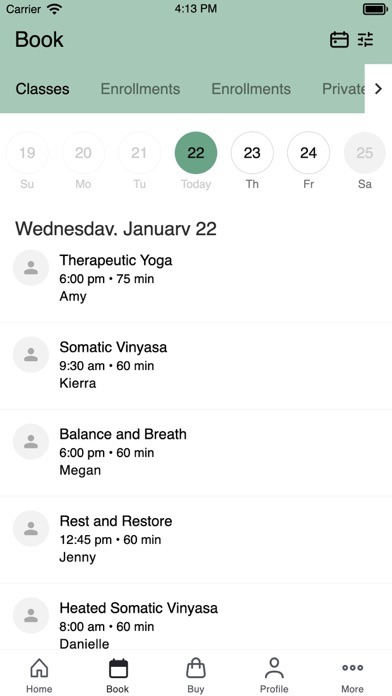 Prana Yoga School iPhone screenshot 2 - Health & Fitness app