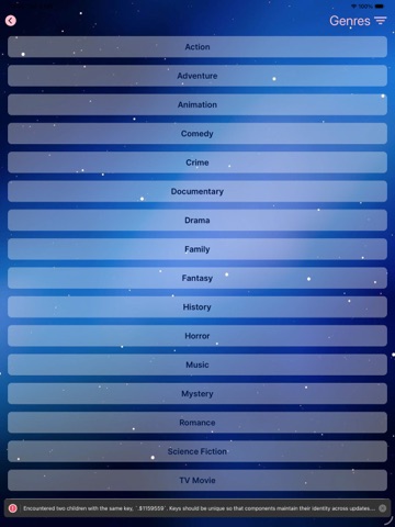 Movio: movies watchlist iPad screenshot