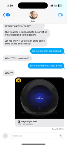 Magic 8 Wall screenshot
