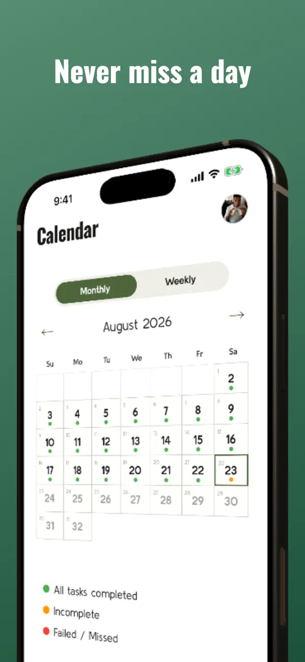 Screenshot #3 pour Day75: Hard Challenge Tracker