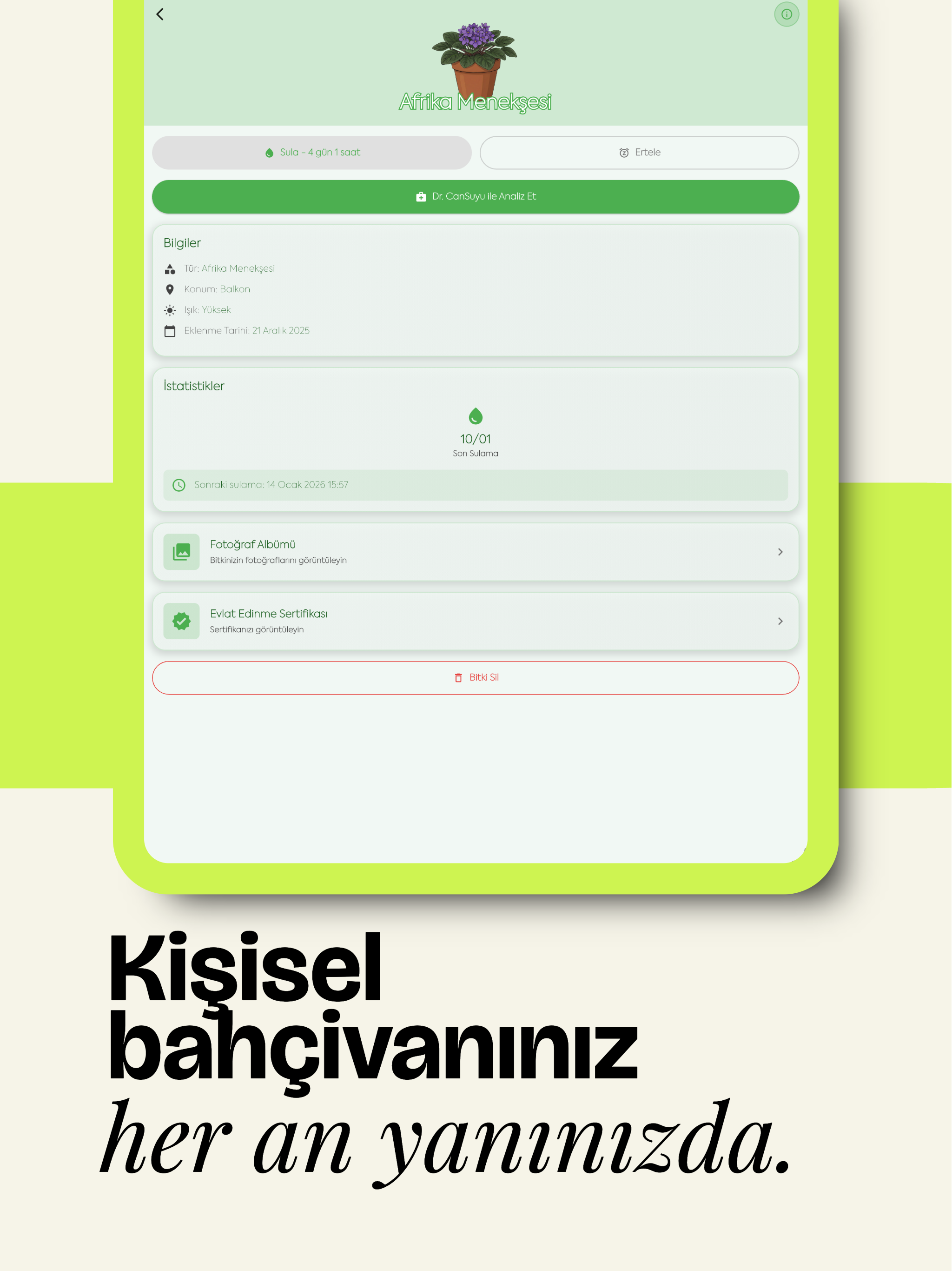 CanSuyu - Bitki Bakımı