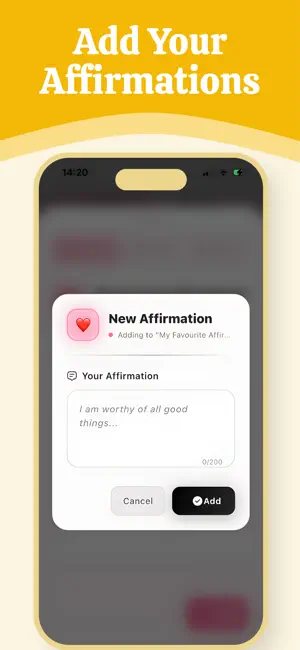Affirmation List screenshot 2
