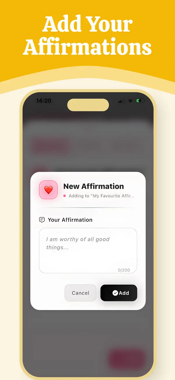 Screenshot #2 pour Affirmation List
