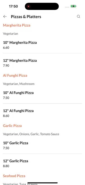 Fabios Pizza screenshot 3
