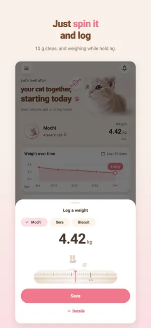 Cat Weight Tracker screenshot 2