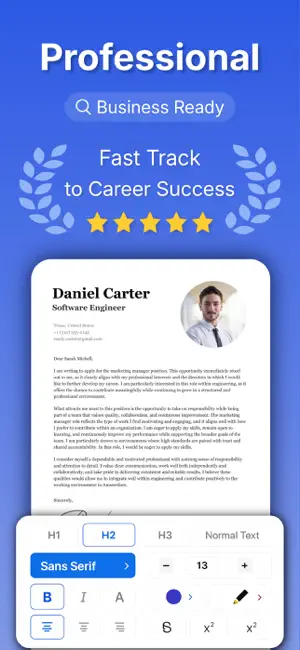 Cover Letter Maker - Get Hired screenshot 2