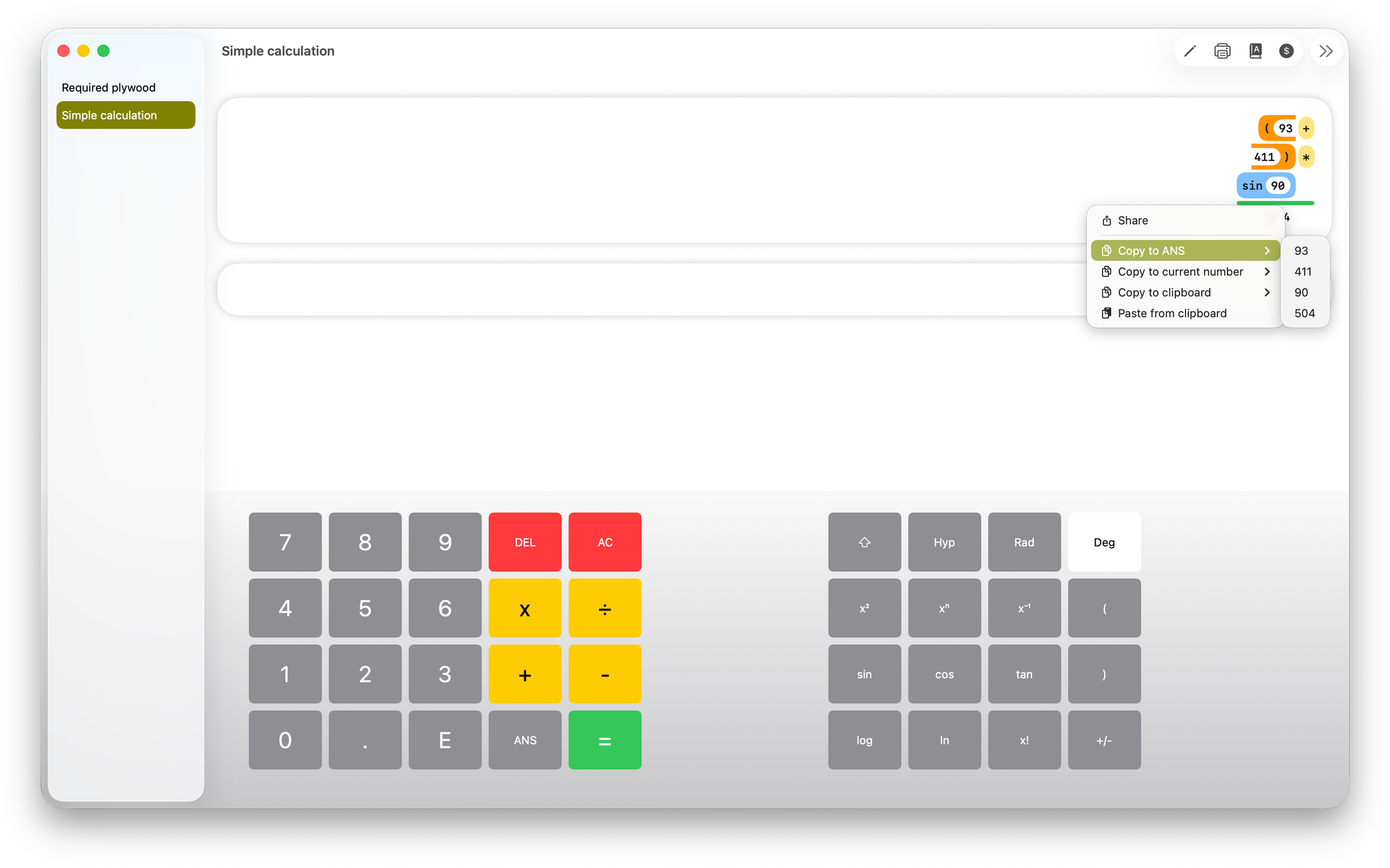 ExtCalc screenshot 16