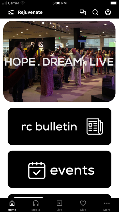 Rejuvenate Church App Screenshot