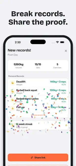 Plyox: Workout Tracker Gym Log screenshot 2