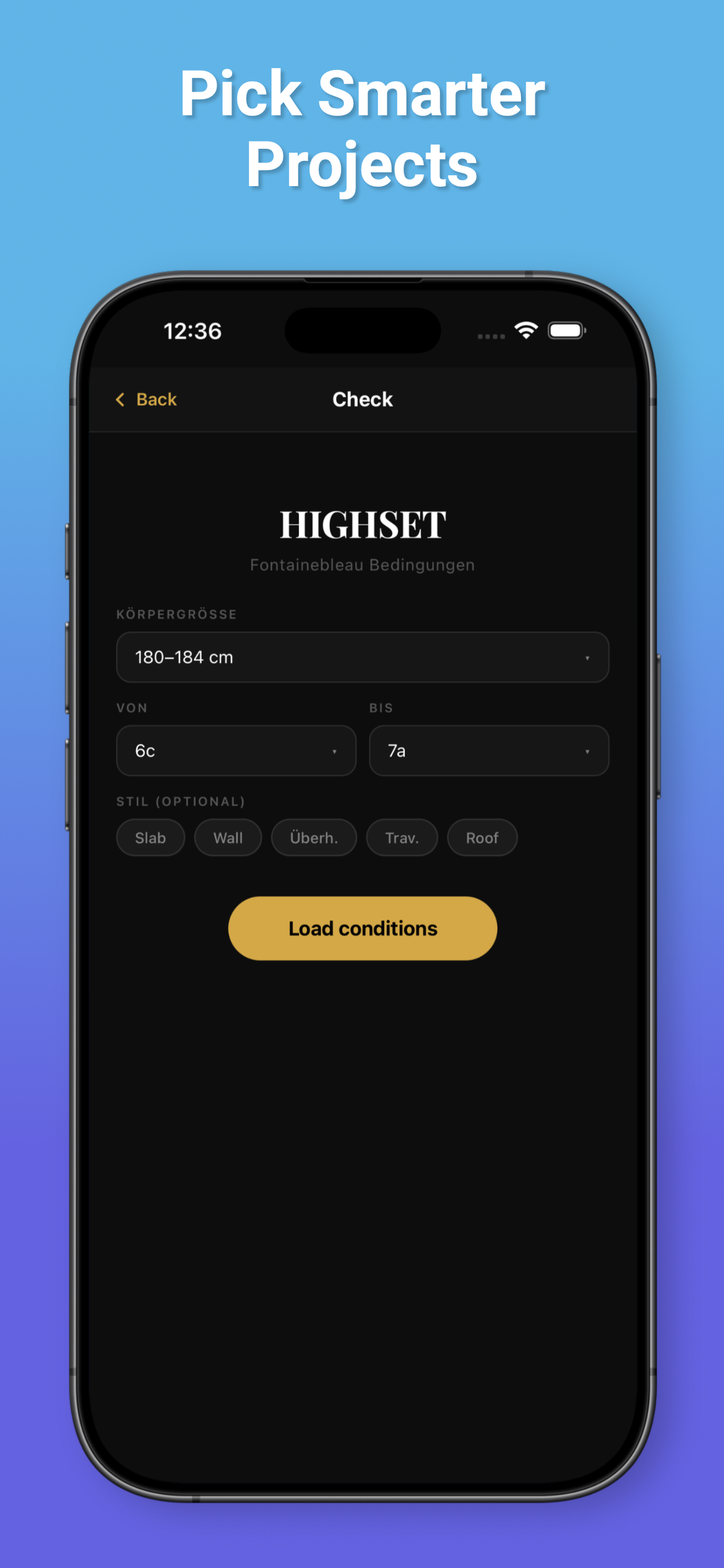 HIGHSET: Climbing Conditions