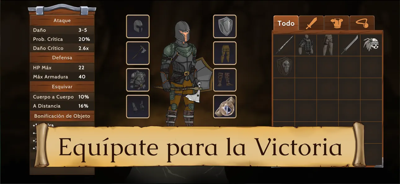 Obsidian Knight RPG Hack screenshot 3 - iOS game interface