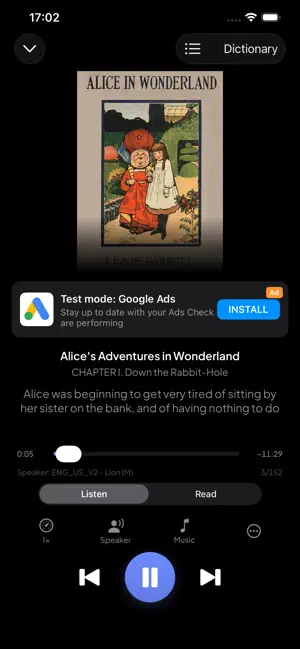 Nghe Epub: EPUB Read Aloud TTS screenshot 4