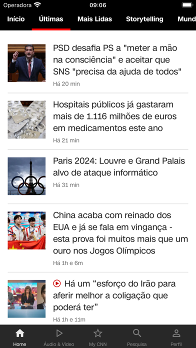 CNN Portugal Screenshot