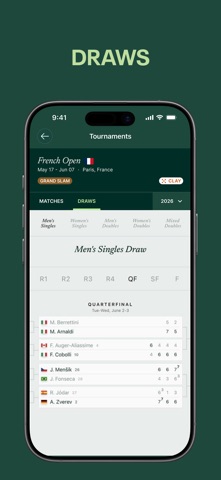 Tennis - Live Scores iPhone screenshot 4