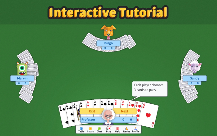 Hearts Multiplayer Card Game