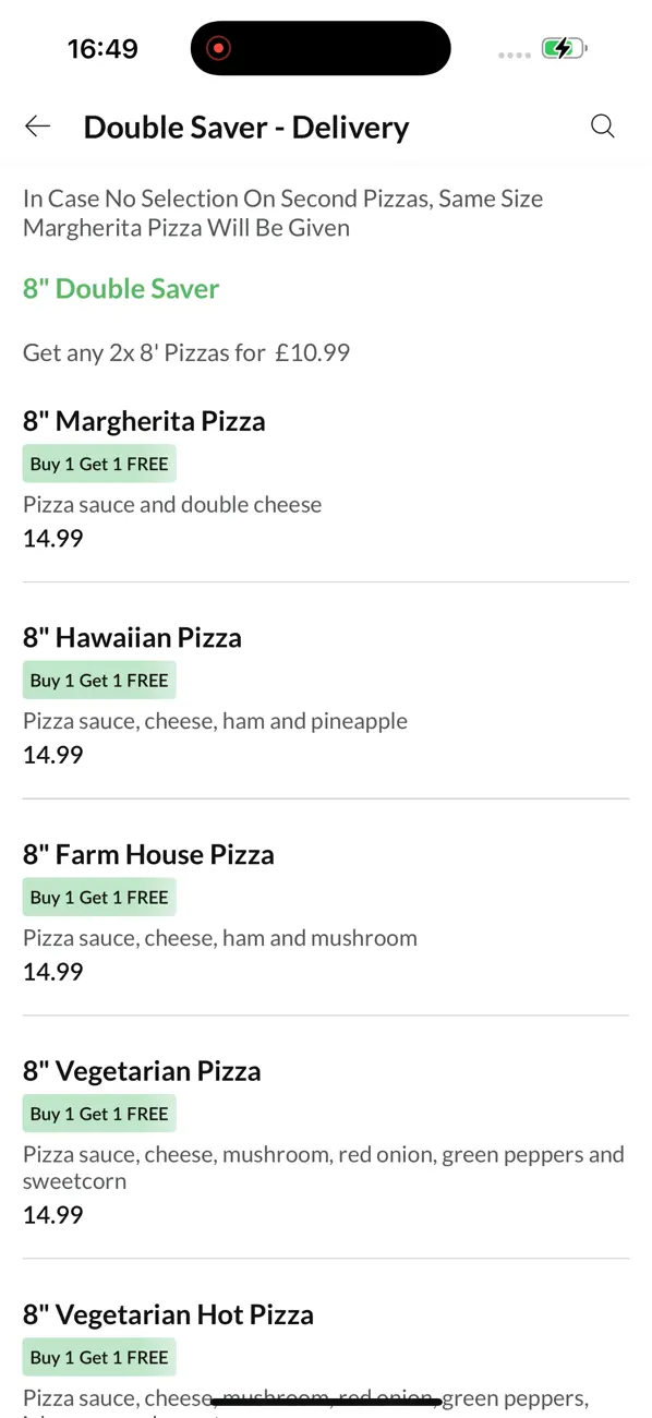 Screenshot #3 pour Bella's Pizza.