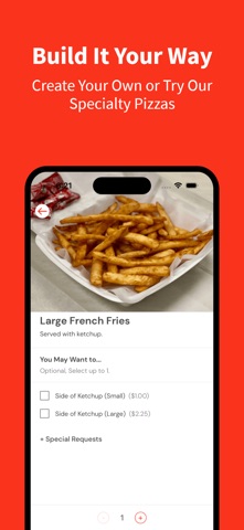Red Front Pizza iPhone screenshot