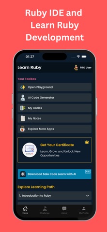 Learn Ruby: Code & Build iPhone screenshot