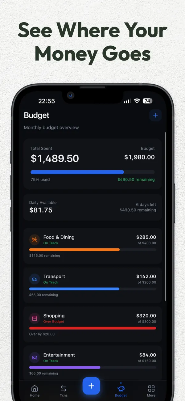 Screenshot #3 pour Money Manager Expense & Profit