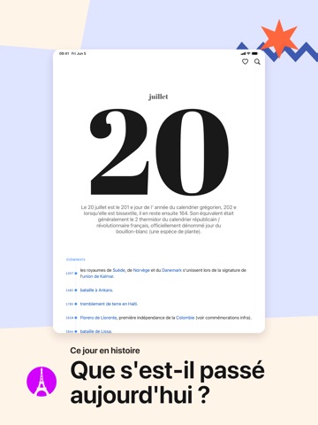 Ce Jour en Histoire iPad screenshot