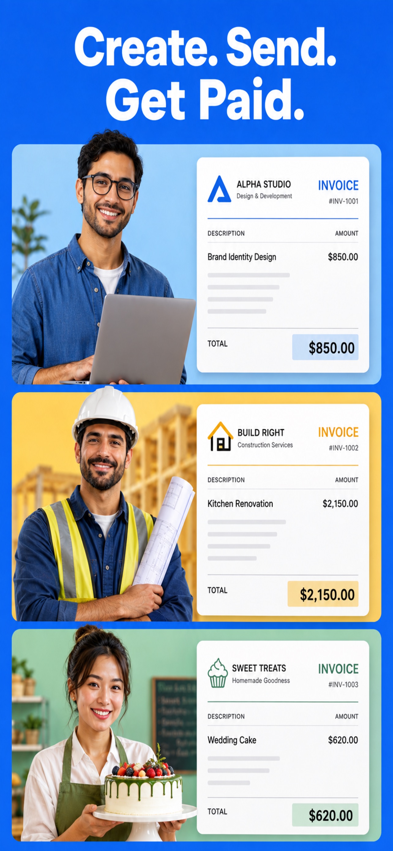 Screenshot 1 of Invoice Maker: Quote & Billing