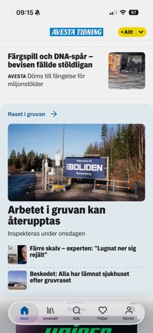 Avesta Tidning screenshot