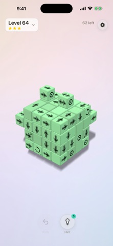 Tap Cube 3D: Arrow Away Puzzle Screenshot 3 of 4