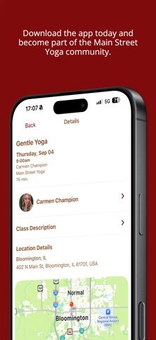 Main Street Yoga Bloomington screenshot