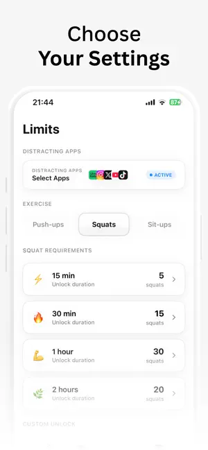 PushUp Time: App Blocker screenshot 2